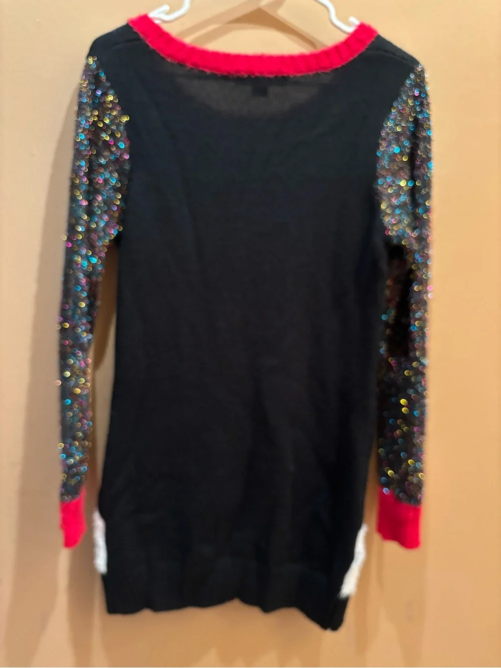 United States Sweaters crewneck holiday sweater dress sequined snowmen small